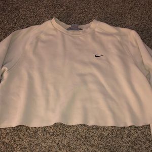 Nike Cream Cropped Sweatshirt